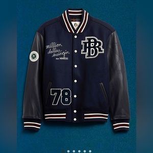 banana republic athletics varsity jacket
